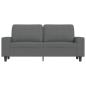 Preview: 2-Sitzer-Sofa Dunkelgrau 140 cm Stoff