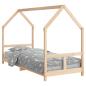 Preview: Kinderbett 80x200 cm Massivholz Kiefer