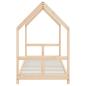 Preview: Kinderbett 80x200 cm Massivholz Kiefer