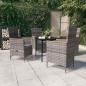 Preview: ARDEBO.de - 5-tlg. Garten-Essgruppe mit Kissen Grau