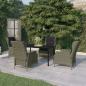 Preview: ARDEBO.de - 5-tlg. Garten-Essgruppe Braun