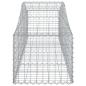 Preview: Gabionen mit Hochbogen 6 Stk. 200x50x40/60 cm Verzinktes Eisen