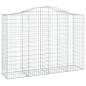 Preview: Gabionen mit Hochbogen 11Stk. 200x50x140/160cm Verzinktes Eisen