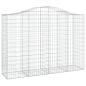 Preview: Gabionen mit Hochbogen 13Stk. 200x50x140/160cm Verzinktes Eisen