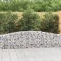Preview: ARDEBO.de - Gabionen mit Hochbogen 6 Stk. 400x30x60/80 cm Verzinktes Eisen