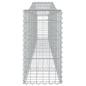 Preview: Gabionen mit Hochbogen 6 Stk. 400x30x60/80 cm Verzinktes Eisen