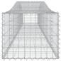 Preview: Gabionen mit Hochbogen 2 Stk. 400x50x40/60cm Verzinktes Eisen