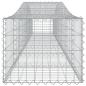 Preview: Gabionen mit Hochbogen 5 Stk. 400x50x40/60cm Verzinktes Eisen