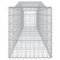 Preview: Gabionen mit Hochbogen 6 Stk. 400x50x60/80cm Verzinktes Eisen