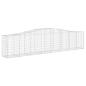 Preview: Gabionen mit Hochbogen 2 Stk. 400x50x80/100cm Verzinktes Eisen