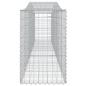 Preview: Gabionen mit Hochbogen 2 Stk. 400x50x80/100cm Verzinktes Eisen