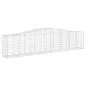 Preview: Gabionen mit Hochbogen 7 Stk. 400x50x80/100cm Verzinktes Eisen