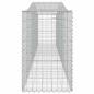 Preview: Gabionen mit Hochbogen 7 Stk. 400x50x80/100cm Verzinktes Eisen