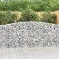 Preview: ARDEBO.de - Gabionen mit Hochbogen 3 Stk. 400x50x100/120cm Verzinktes Eisen