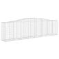 Preview: Gabionen mit Hochbogen 3 Stk. 400x50x100/120cm Verzinktes Eisen