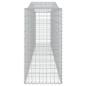 Preview: Gabionen mit Hochbogen 3 Stk. 400x50x100/120cm Verzinktes Eisen