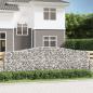 Preview: ARDEBO.de - Gabionen mit Hochbogen 9 Stk. 400x50x120/140cm Verzinktes Eisen