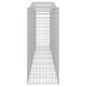 Preview: Gabionen mit Hochbogen 9 Stk. 400x50x120/140cm Verzinktes Eisen
