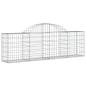 Preview: Gabionen mit Hochbogen 4 Stk. 200x30x60/80 cm Verzinktes Eisen