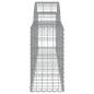 Preview: Gabionen mit Hochbogen 13 Stk. 200x30x60/80 cm Verzinktes Eisen