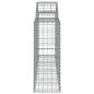 Preview: Gabionen mit Hochbogen 6 Stk. 200x30x80/100 cm Verzinktes Eisen
