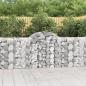 Preview: ARDEBO.de - Gabionen mit Hochbogen 8 Stk. 200x30x100/120cm Verzinktes Eisen