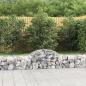 Preview: ARDEBO.de - Gabionen mit Hochbogen 18 Stk. 200x50x40/60 cm Verzinktes Eisen