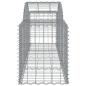 Preview: Gabionen mit Hochbogen 8 Stk. 200x50x60/80 cm Verzinktes Eisen