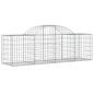 Preview: Gabionen mit Hochbogen 10 Stk. 200x50x60/80 cm Verzinktes Eisen