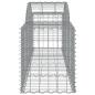 Preview: Gabionen mit Hochbogen 10 Stk. 200x50x60/80 cm Verzinktes Eisen
