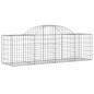 Preview: Gabionen mit Hochbogen 14 Stk. 200x50x60/80 cm Verzinktes Eisen
