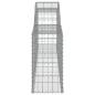 Preview: Gabionen mit Hochbogen 8 Stk. 300x30x60/80 cm Verzinktes Eisen