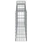 Preview: Gabionen mit Hochbogen 13 Stk. 300x30x80/100cm Verzinktes Eisen