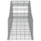 Preview: Gabionen mit Hochbogen 5 Stk. 300x50x40/60 cm Verzinktes Eisen