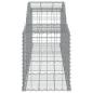 Preview: Gabionen mit Hochbogen 2 Stk. 300x50x60/80 cm Verzinktes Eisen