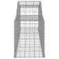 Preview: Gabionen mit Hochbogen 10 Stk. 300x50x60/80 cm Verzinktes Eisen
