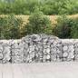 Preview: ARDEBO.de - Gabionen mit Hochbogen 3 Stk. 300x50x80/100 cm Verzinktes Eisen