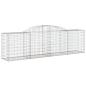 Preview: Gabionen mit Hochbogen 11 Stk. 300x50x80/100cm Verzinktes Eisen