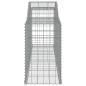 Preview: Gabionen mit Hochbogen 11 Stk. 300x50x80/100cm Verzinktes Eisen