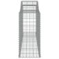 Preview: Gabionen mit Hochbogen 9 Stk. 300x50x100/120cm Verzinktes Eisen