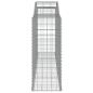 Preview: Gabionen mit Hochbogen 5 Stk. 300x50x120/140cm Verzinktes Eisen