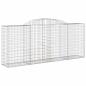 Preview: Gabionen mit Hochbogen 12 Stk 300x50x120/140cm Verzinktes Eisen
