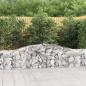 Preview: ARDEBO.de - Gabionen mit Hochbogen 7 Stk. 400x30x60/80 cm Verzinktes Eisen