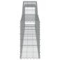Preview: Gabionen mit Hochbogen 7 Stk. 400x30x60/80 cm Verzinktes Eisen