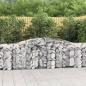 Preview: ARDEBO.de - Gabionen mit Hochbogen 25 Stk. 400x50x80/100cm Verzinktes Eisen