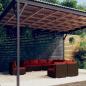 Preview: ARDEBO.de - 9-tlg. Garten-Lounge-Set mit Kissen Poly Rattan Braun