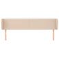 Preview: Kopfteil mit Ohren Cappuccino-Braun 203x23x78/88 cm Kunstleder