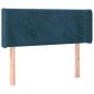 Preview: Kopfteil mit Ohren Dunkelblau 103x16x78/88 cm Samt