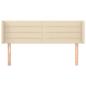 Preview: Kopfteil mit Ohren Creme 147x16x78/88 cm Stoff