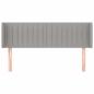 Preview: Kopfteil mit Ohren Hellgrau 147x16x78/88 cm Stoff